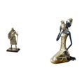 thumbnail image 1 of Figura de escritorio,Estatua de caballero,artesanía artística,coleccionable,escritorio,oficina,Estatua de dama,Estatua de mujer tribal africana hecha a mano,artesanías de cafetería,Adorno, 1 of 8