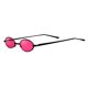 thumbnail image 4 of Gafas de sol ovaladas Yuyangstore Gardendecor2016 estilo vintage góticas de metal pequeño Lente rosada + marco negro, 4 of 7