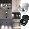 thumbnail image 2 of Downlight Set of Surface Mounted Ceiling Lighting LED Ceiling Spotlight 360 Cylindrical Adjustable for Indoor 7W, 2 of 5