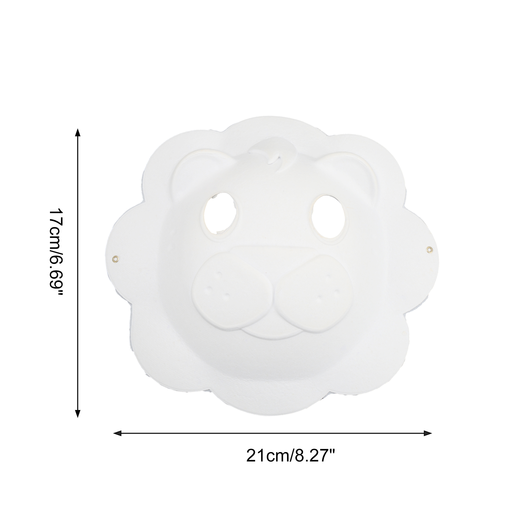 Unique Bargains 1 Pack Elegant Hand-Painted Party Mask White Pattern 6