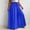 Blue, variant on ABSUYY Womens Plus Size Elastic Waist High Waisted Wide Leg Pants - Loose Fit Flowy Drawstring Palazzo Trousers Green,Size XL