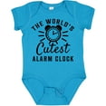thumbnail image 3 of Inktastic The Worlds Cutest Alarm Clock Boys or Girls Baby Bodysuit, 3 of 5