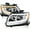 Chrome Housing Clear Lens, variant on Spec-D Tuning Black Switchback Projector Headlights w/ Sequential LED Turn Signal and Startup Animation Compatible with 2015-2022 Chevy Colorado, Left + Right Pair Headlamps Assembly