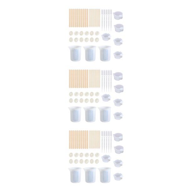 Bewildely DIY Silicone Mixing Measuring Cups Mold Resin Casting Tool Jewelry DIY Type1 NO1