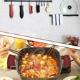 thumbnail image 4 of 8 pcs Silicone Hot Handle,Cast Iron Handle Lid Heat Resistant,Non-Slip Silicone Pan Rack,Cookware Handle for Metal Pan(Black,Red), 4 of 5