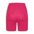 thumbnail image 5 of Horkkom Sleep Shorts Women Cotton Elastic Waist Solid Color Pajama Shorts Casual Loose Comfy Shorts Pink S, 5 of 6