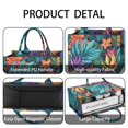 thumbnail image 4 of Large Capacity Tote Bag,Colorful Tropical Leaf Pattern Handbag Fashion Luxury Tote Bag,15.7"x13"x 5.1" Inches,Laptop Compatible, 4 of 6