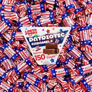 Patriotic Caramels Candy Chocolate Flavor, USA Flag Colors (2 Pound Bag - Approx. 150 Count)