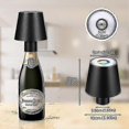 thumbnail image 5 of Wireless Led Bottle Light Rechargeable Table Lamp With 5200 Mah Battery 3000 K + Rgb Dimmable Portable Touch Table Lamp Ip54 Waterproof Led Bottle La, 5 of 5