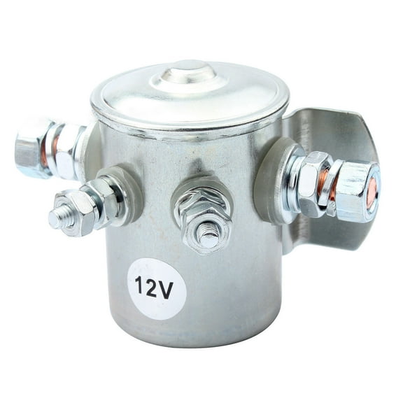 Electric Winch Solenoid Motor Starter Relay 12V 150A 4 Terminals for 1114208/1114218 SWX-88 Golf Cart