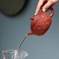 thumbnail image 4 of Xishi Teapot 10oz Chinese Dragon Yixing Purple  Sand  Clay Tea Pot Dahongpao Mud Kungfu Tea Set Kettle, 4 of 10