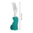 thumbnail image 2 of MasteelfCA 1 Set Baby Spoon and Fork Baby Training Feeding Tableware Utensil with Box, 2 of 7
