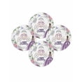 thumbnail image 7 of 15 Inch Round Placemats Set of 4, Happy Birthday Non Slip Heat Insulation PP Table Mats, Gradient Purple Dress Crown Carriage Flowers Washable Place Mats for Kitchen Dining Party Table Decor, 7 of 7
