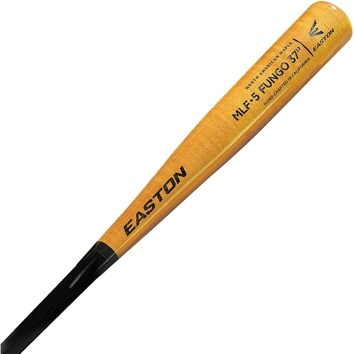 EASTON MLF6 FUNGO Wood Bat, Maple, 34", Black/Honey
