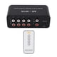 thumbnail image 1 of Conmutador de audio de 1 entrada y 4 salidas, selector de señal RCA de 12 V CC, divisor de audio con control remoto, 1 of 14