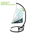 thumbnail image 5 of Geniqua Foldable Hanging Egg Chair Outdoor Patio Hammock Swing Cushion Seat Canopy Stand, 5 of 8