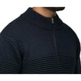 thumbnail image 6 of X RAY JEANS Mens Pattern Block Quarter Zip Sweater, Navy, L, 6 of 6