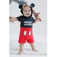 thumbnail image 3 of Disney Mickey Mouse Newborn Baby Boys Cosplay Romper Newborn to Toddler, 3 of 5