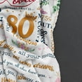 thumbnail image 6 of LHSHID 80th Birthday Gifts for Women 80 Year Old Birthday Gift for Women Best 80th Birthday Gifts Idea Gifts for 80 Year Old Woman Birthday Eighty Years Old Birthday Gift Blanket 60"x80", 6 of 6