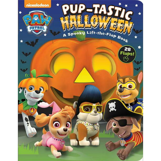 Procent ego Ordliste Paw Patrol: Pup-Tastic Halloween: A Spooky Lift-The-Flap Book (Board Book)  - Walmart.com