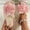 Pink, variant on Women Fluffy Pom Pom Bow Open Toe Slippers Soft Plush Warm Indoor Slide Sandals Gray 7.5-8.5