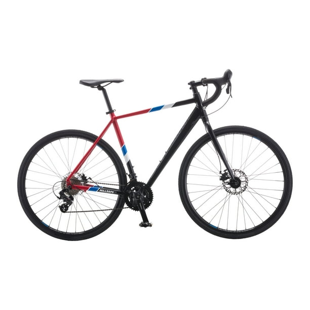 Schwinn Millsaps Men s Women s 700c Wheels Road Bike 14 Speeds Black Red Cyclocross