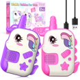 thumbnail image 1 of Walkie Talkies ComedyFun, unicornio recargable, para niñas de 3 a 8 años, 1 of 8