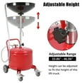 thumbnail image 5 of Portable Waste Oil Drainer, Height Adjustable Pneumatic Industrial Fluid Drain Tank with Wheels, Oil Pan Funnel for Changing Car and Truck Oil, 5 of 7