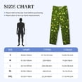 thumbnail image 4 of Lsque Green Glitter Sparkle Print Men's Pajama Pants, Lounge Pant - Comfortable Home Wear,Elastic Waistband, Stylish Design-X-Large, 4 of 9
