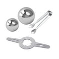 thumbnail image 1 of Estante para bolas de hielo para café, Bola de enfriamiento para Espresso, utensilios de cocina, soporte para bolas de hielo y conjunto con rizador, 2 bolas, 1 of 8