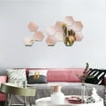 thumbnail image 4 of TERGAYEE Wall Stickers 12Pcs 3D Mirror Hexagon Vinyl Removable Wall Sticker Decal Home Decor Wall Decor, 4 of 4