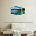 thumbnail image 2 of Elephant Stock Green Lake Tahoe Wall Art - Horizontal Multi Panel Canvas - Living Room Wall Decor - Nature Multi Panel - Teal And Blue Decor - 30" x 18", 2 of 4