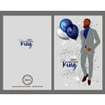 thumbnail image 5 of 6 Pack African American Birthday Greeting Cards, Masculine Birthday Card, Black Men King Happy Birthday card for Husband, 5 of 8