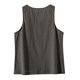 thumbnail image 5 of Camisetas de Verano de Mujer Casual Linen sin Mangas de Cuello Redondo Botón para las Mujeres, 5 of 8