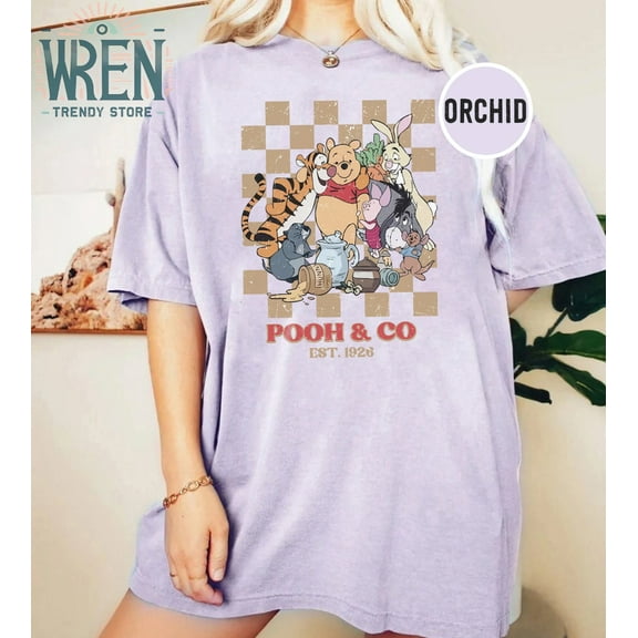 Vintage Winnie The Pooh Est 1926 Piglet Tigger Eeyore Comfort Colors T-Shirt Family Gift