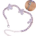 thumbnail image 1 of Butterfly Anklet Fashion Shining Rhinestone Ankle Bracelet Foot Chain for Women, 1 of 10