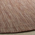 thumbnail image 3 of SAFAVIEH Courtyard Blazhe Chevron Indoor/Outdoor Area Rug, Red/Beige, 5'3" x 5'3" Round, 3 of 9