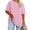 Pink, variant on Sherrylily Women Plus Size T Shirts Oversized Half Sleeve Tunic Top