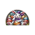 thumbnail image 2 of Cheapark Semicircular Easter Entry Door Mat, Anti-Slip Stain-Resistant Floor Mat, Bedroom Decoration Mat, 2 of 6
