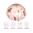 thumbnail image 5 of KLL Star Cute Dog Pattern Shower Cap & Bath Cap for Women,Reversible Oversized Waterproof Shower Caps for all Hair Lengths,Elastic Reusable Bathing Hair Cap, 5 of 6