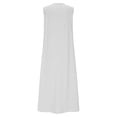 thumbnail image 5 of DHFJKG Summer Dresses For Women Casual Sleeveless Maxi Dress Button Down V Neck Loose Fit Tank Dress Beach Vacation Clothes Soft Dresses, 5 of 5