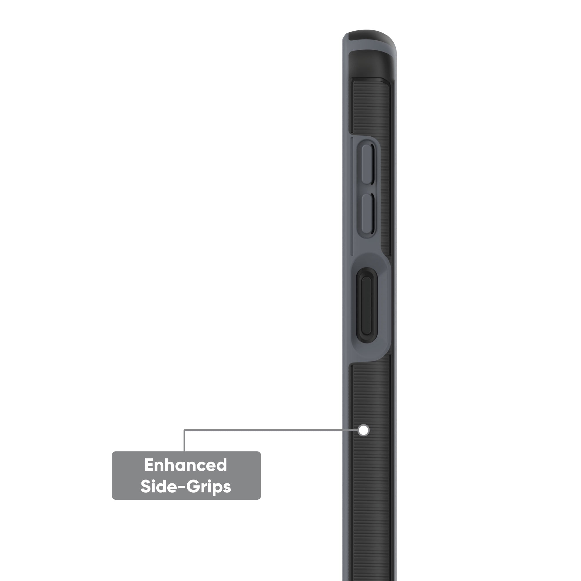 onn. Slim Rugged Phone Case for Samsung Galaxy A23 5G - Black/Gray