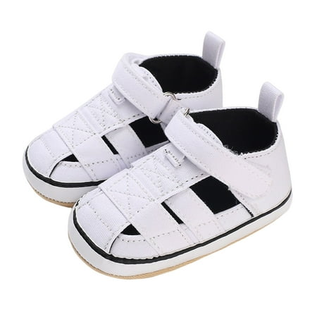 Kureaily Summer Children Toddler Shoes Boys And Girls Sandals Hollow Upper Design Breathable And Comfortable Hook Loop Easy To Wear Shower Shoes Babies Sandals Boy 12-18 Months