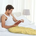 thumbnail image 7 of Mens Pajama Pants, Yellow Gingham Soft Sleep & Lounge Pants for Men, Cuteness Casual PJ Bottoms Pants with Pockets, 7 of 7