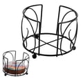 thumbnail image 5 of GAXIRE Iron Metal Coaster Holder with Construction for Table Storage, 5 of 8