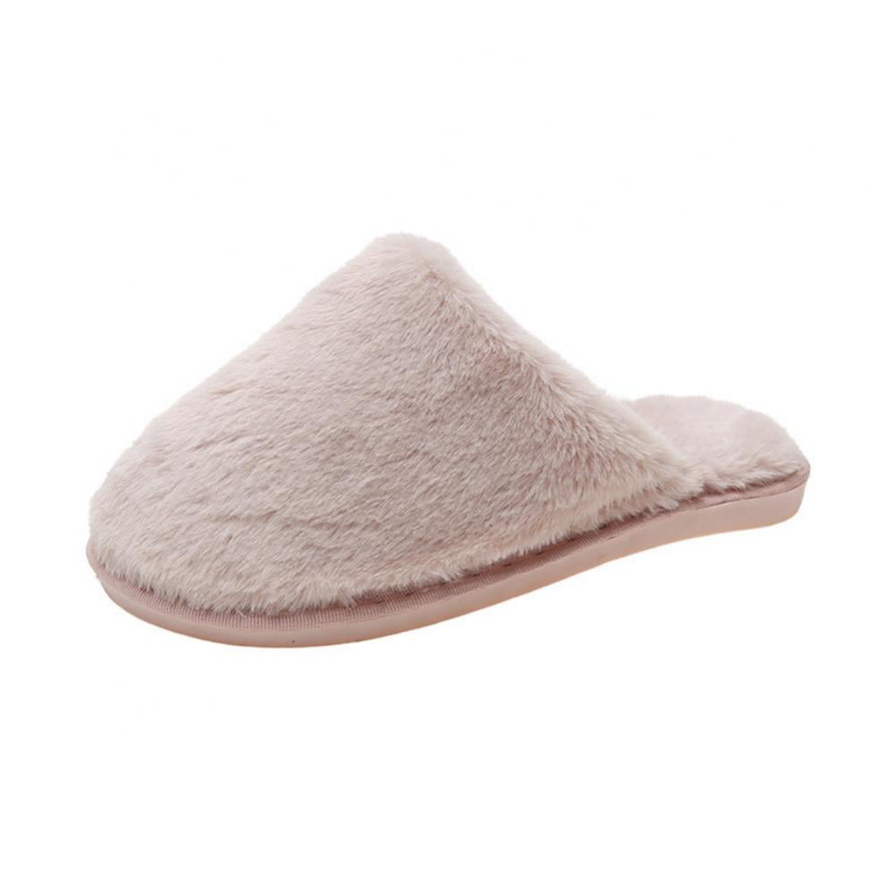 Women Furry Soft Slipper Warm Winter Indoor Moccasin Cozy Slip on Indoor shoes 