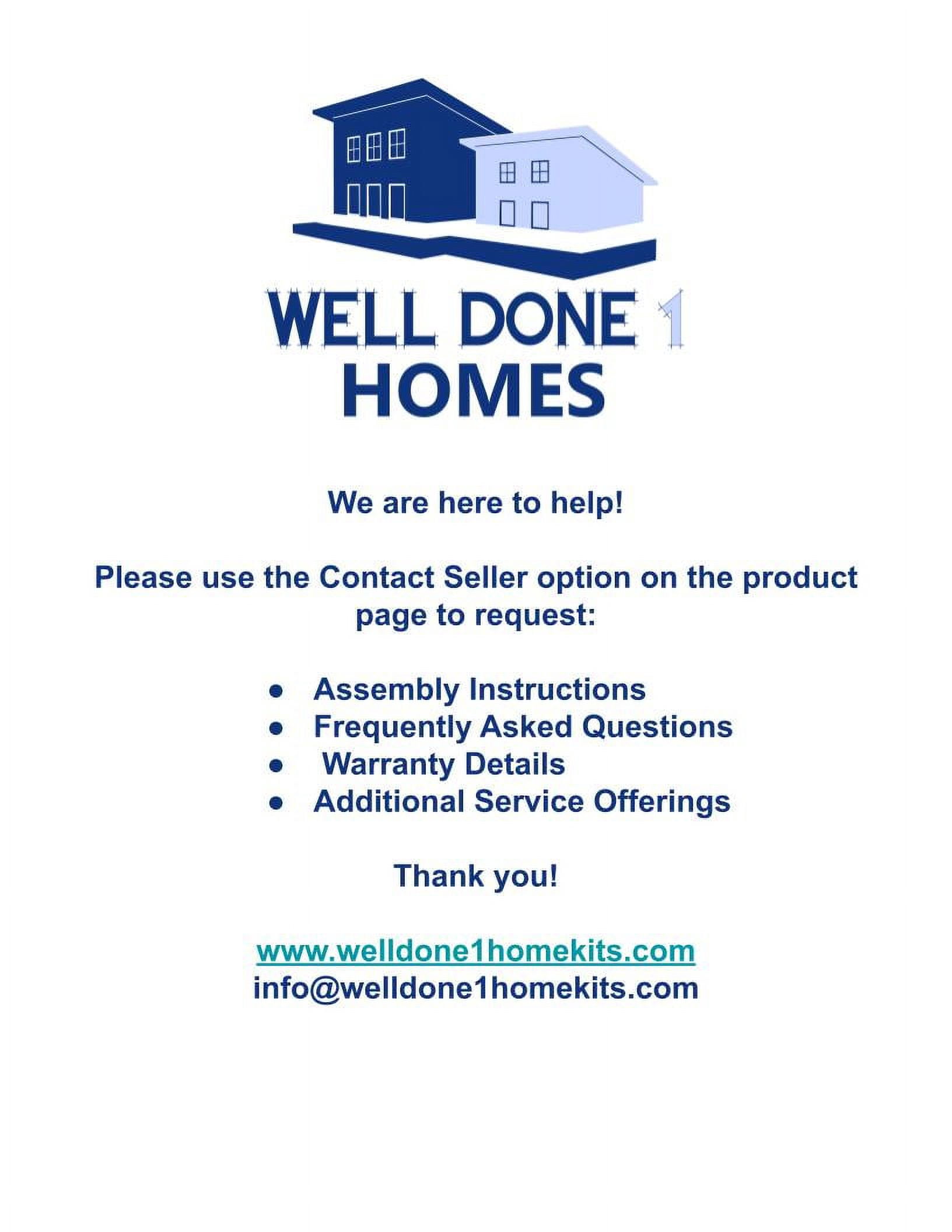 Well Done 1 Home Kits Small Spaces - Ocean View - Assembled Size 12'W x 8'D x 16'H