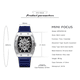 thumbnail image 3 of Reloj De Cuarzo De Silicona Impermeable A La Moda Azul Malubero Malu1823, 3 of 3