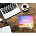 thumbnail image 3 of Calendar Mouse Pad, 2026 Watercolor Calendar Gaming Mouse Mat with Custom Design, Non-Slip Rubber Base MousePads for Office Home Laptop Travel, 9.5"x7.9"x0.12" Inch, 3 of 10
