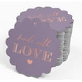 thumbnail image 4 of Inkdotpot 50 Pack Made With Love Text Favor Paper Tags Craft Real Rose Gold Foil Hang Tags, 4 of 6